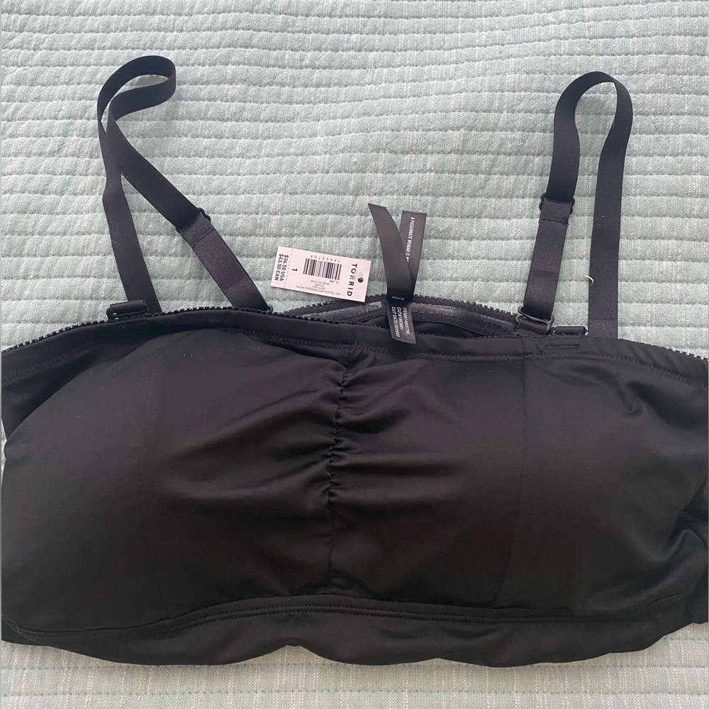 TORRID Black Microfiber Bandeau